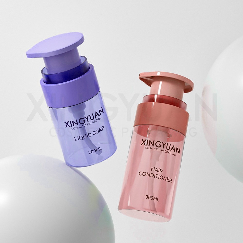 定制洗护包材 pet塑料洗发水空瓶子500ml按压乳液瓶沐浴露分装瓶图2