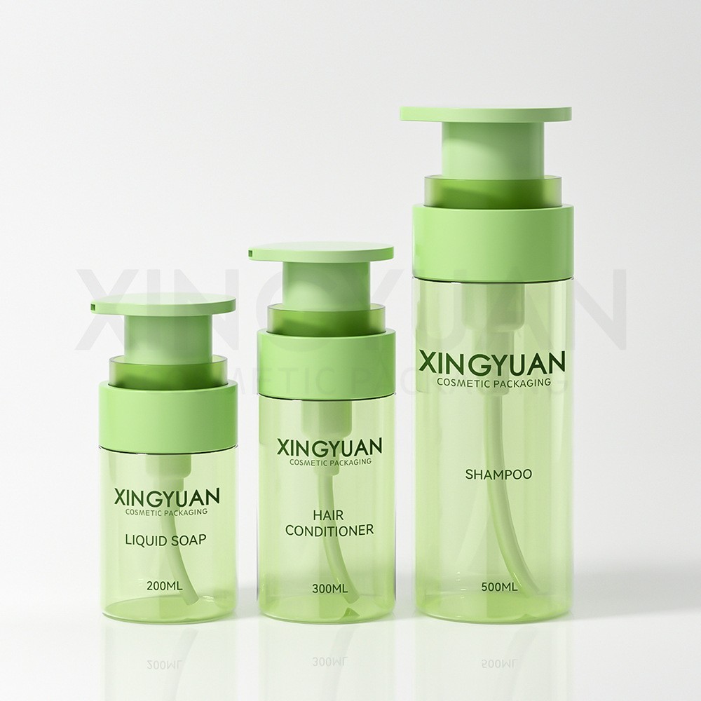 定制洗护包材 pet塑料洗发水空瓶子500ml按压乳液瓶沐浴露分装瓶