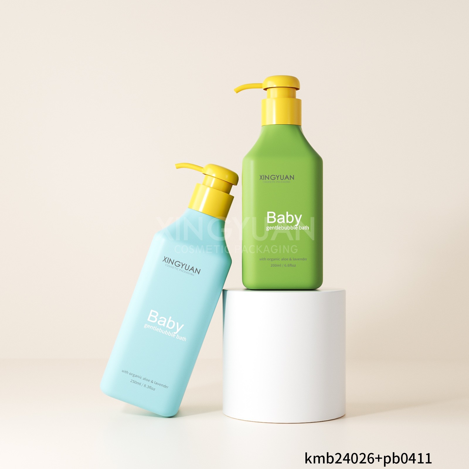 定制高颜值洗护包材 pet按压洗发水瓶200ml身体乳瓶斜肩图2