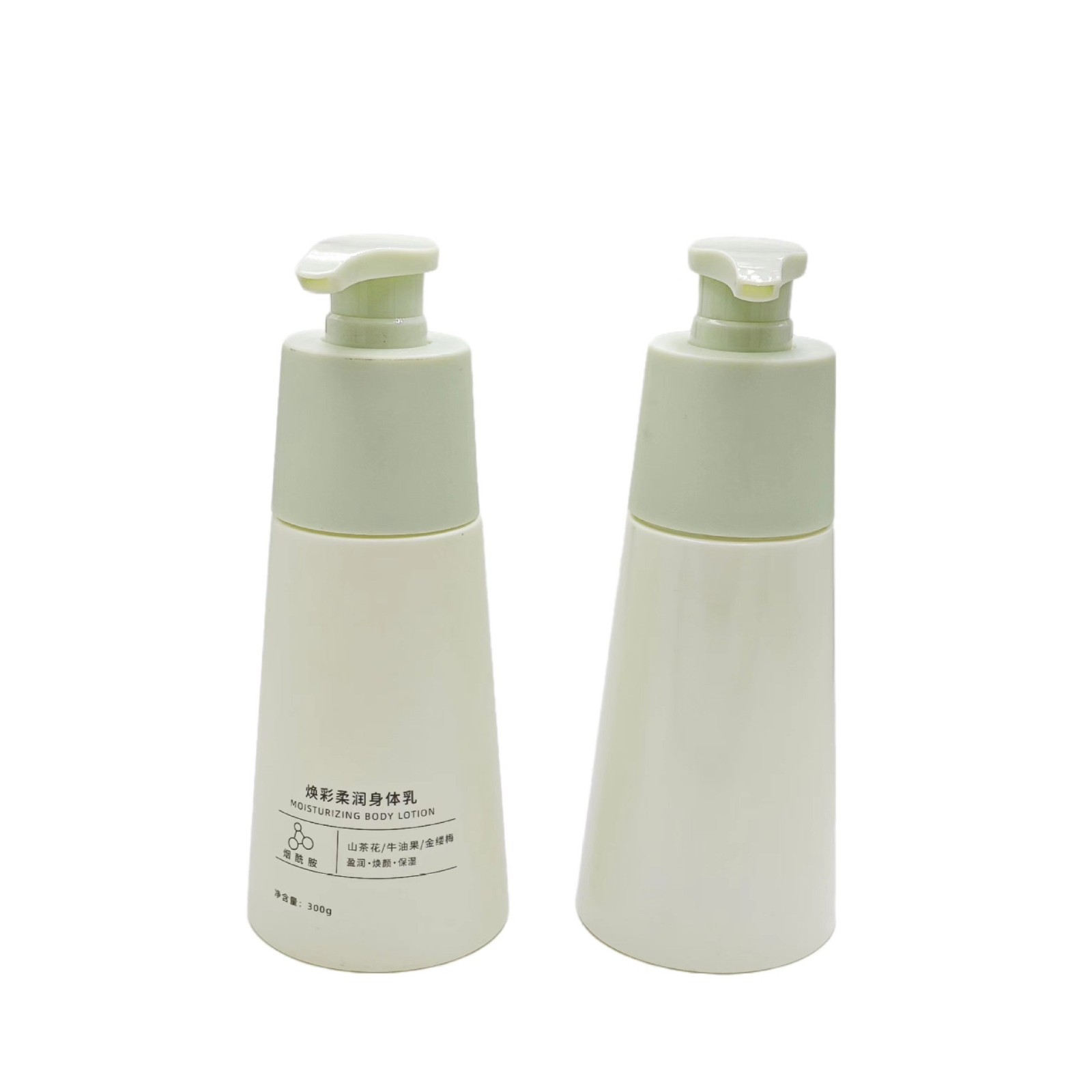 300ml磨砂锥形瓶洗发水空瓶沐浴露包材pet氨基酸洗面奶按压泵头瓶图4