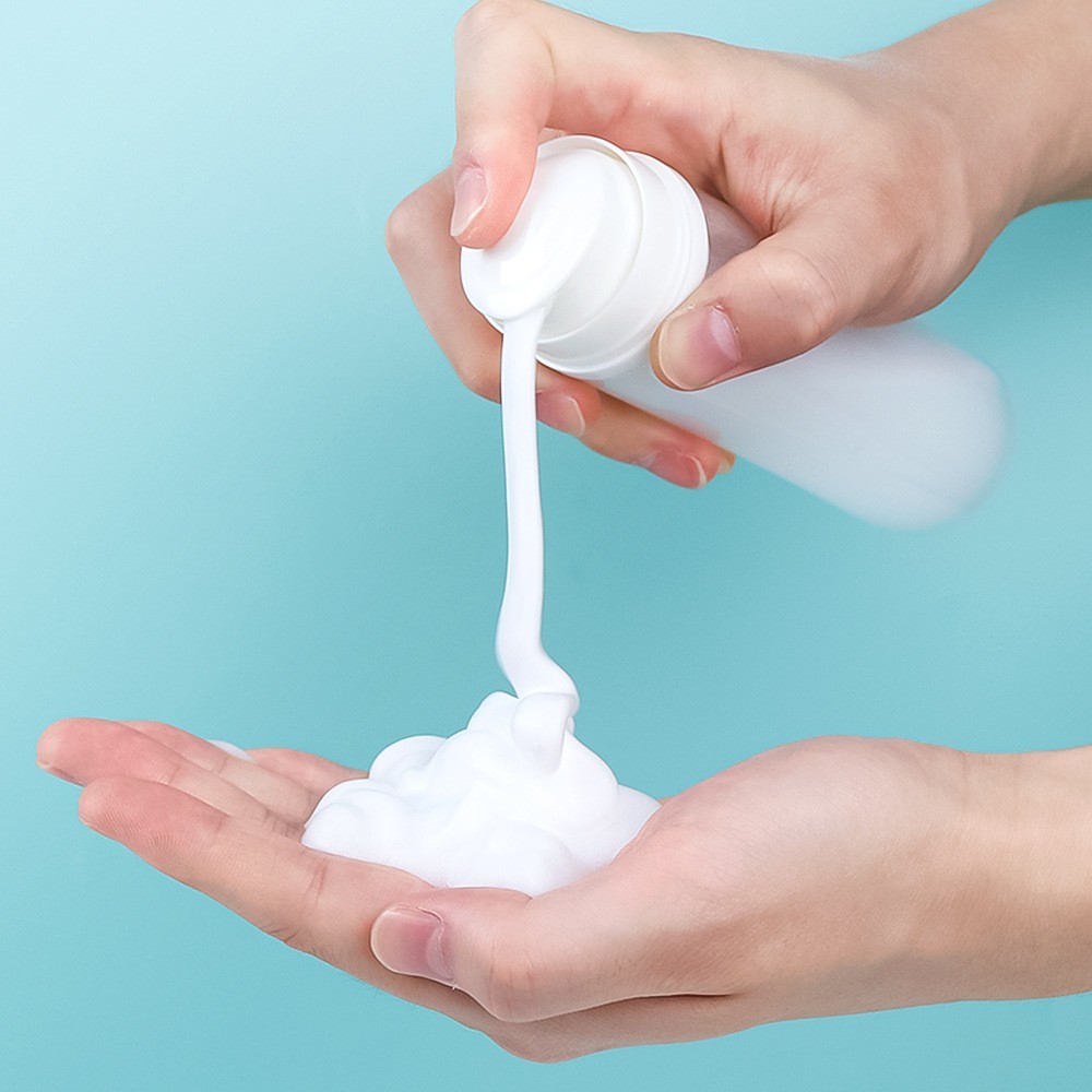 定制洁面泡沫空瓶 100/120/150ml塑料化妆品起泡瓶子 pet洗面奶瓶图4