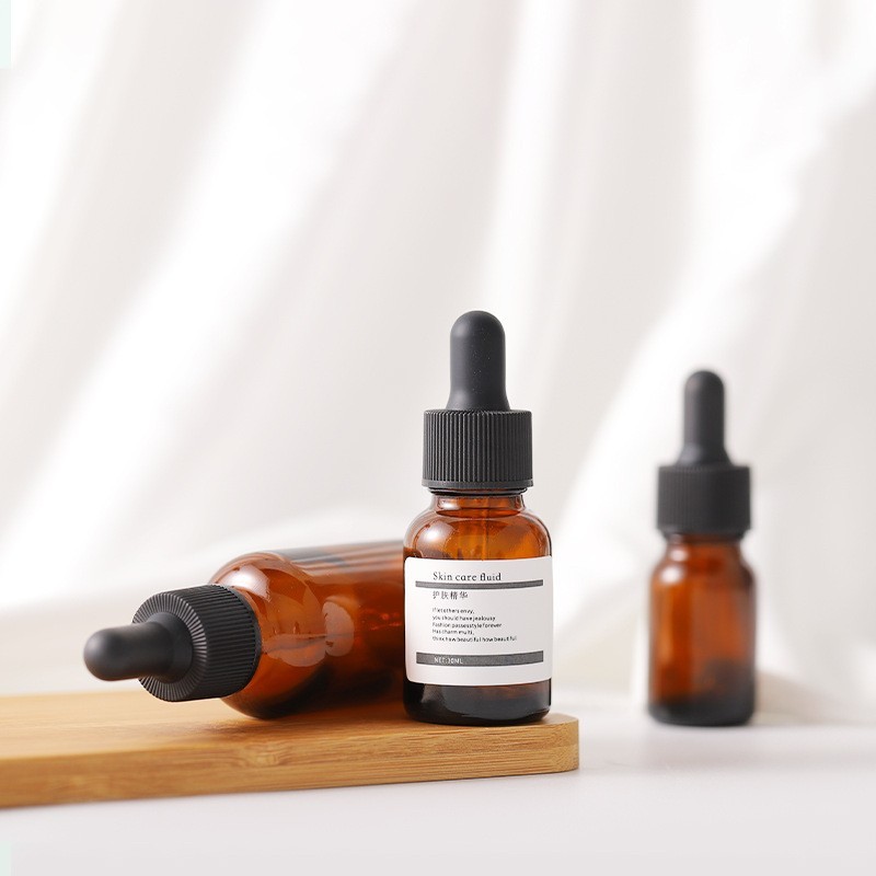 10ml茶色日系精油瓶 15ml棕色分装玻璃瓶 30ml原液滴管瓶图3