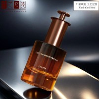 新款10ml20ml精油瓶玻璃滴管瓶透明椭圆按压精华瓶精油 分装瓶现货