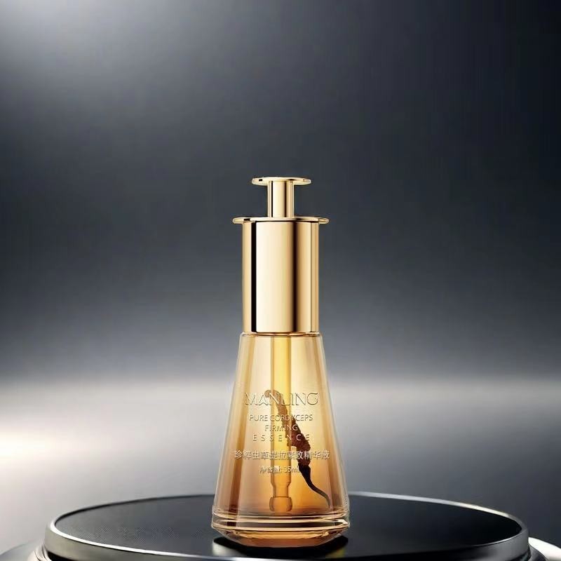 锥形瓶精华液分装瓶 按压滴管精油瓶 30ml化妆品包材厚底原液瓶图3