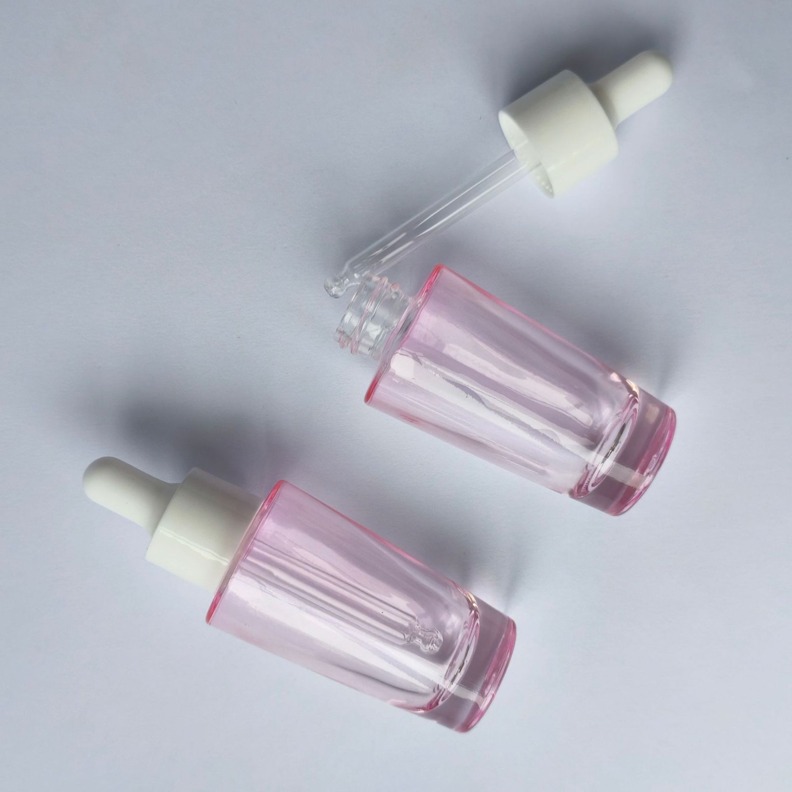 粉色玻璃精油瓶滴管瓶 现货小容量5ml-10ml精华液精油分装瓶图4