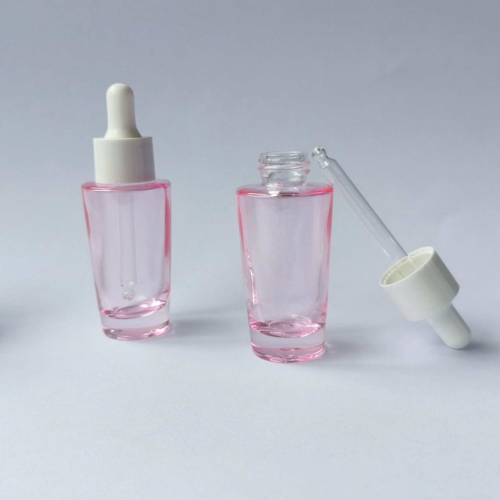 粉色玻璃精油瓶滴管瓶 现货小容量5ml-10ml精华液精油分装瓶图3