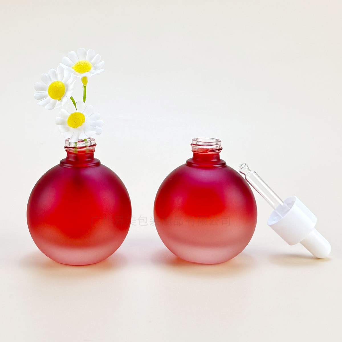 米加同款30ml精油瓶球形精华液滴管瓶分装瓶化妆品厚底灯泡瓶图4