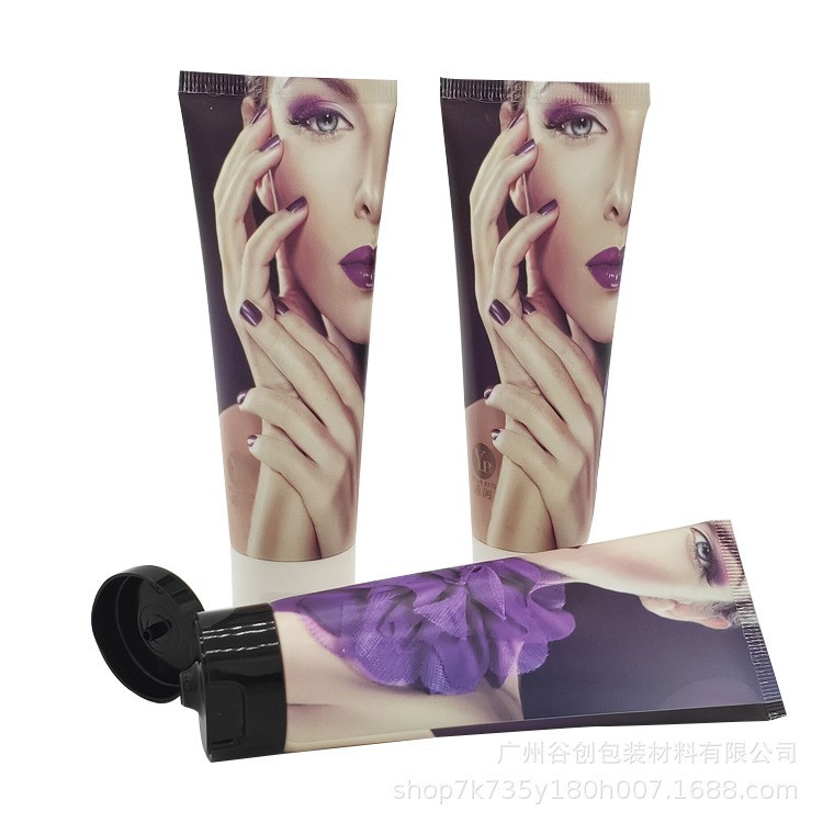 翻盖揭盖掀开盖子铝塑复合管印刷人物头像花朵的出口厂家软管子图3