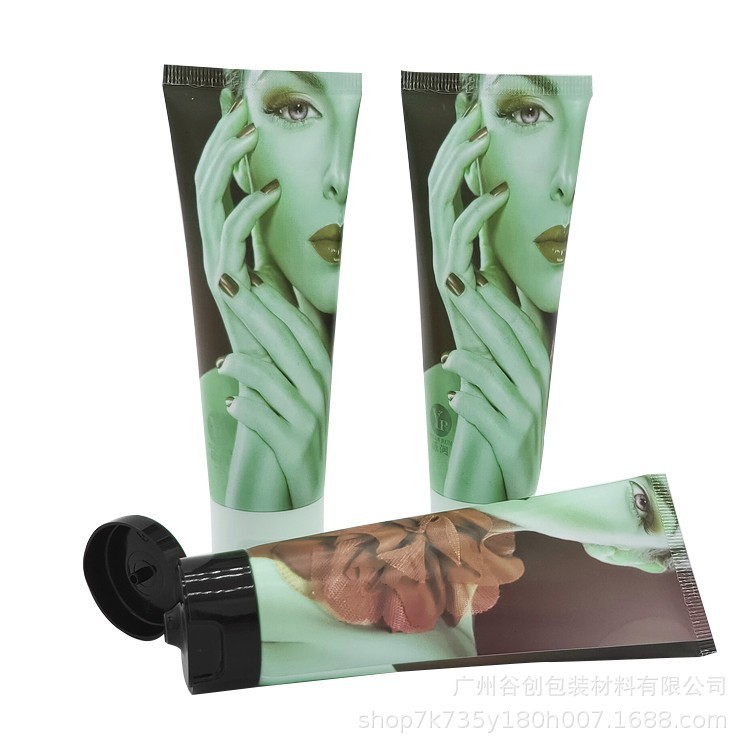 翻盖揭盖掀开盖子铝塑复合管印刷人物头像花朵的出口厂家软管子