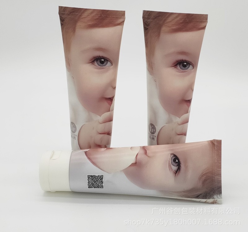 翻盖揭盖掀开盖子铝塑复合管印刷人物头像花朵的出口厂家软管子图2