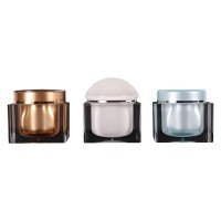 厂家定制经典款200g膏霜正方瓶 垫片化妆品分装瓶 亚克力膏霜瓶