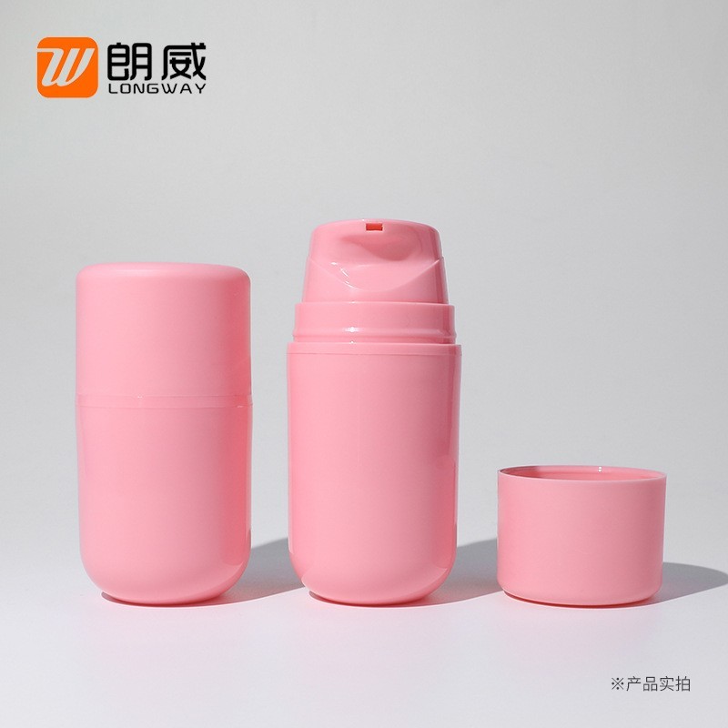 朗威30ml/50mlPP圆底长嘴真空瓶润肤乳瓶精华液瓶分装瓶工厂定制图2