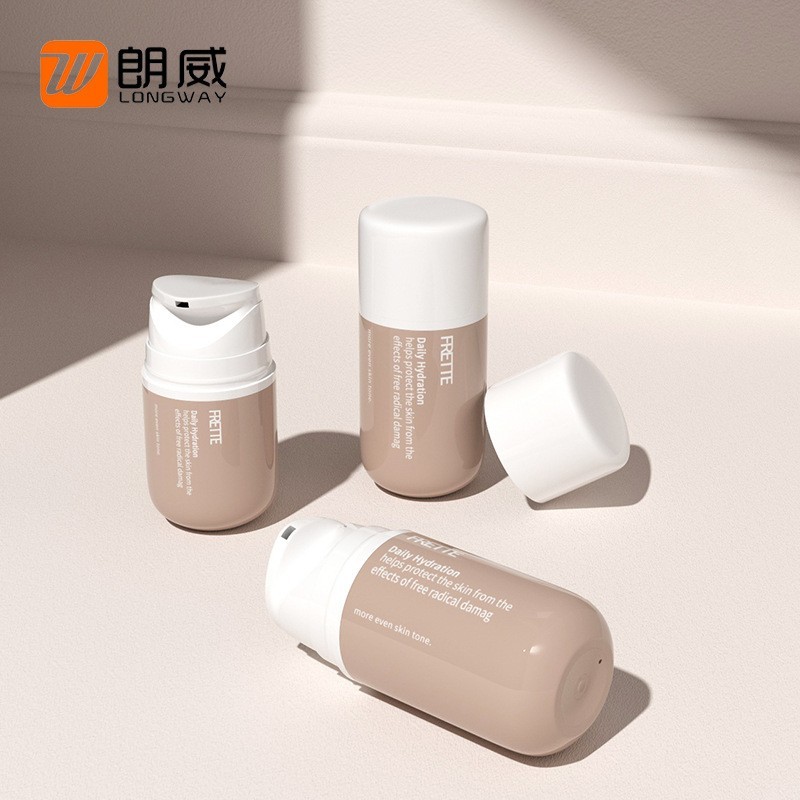 朗威30ml/50mlPP圆底长嘴真空瓶润肤乳瓶精华液瓶分装瓶工厂定制图3