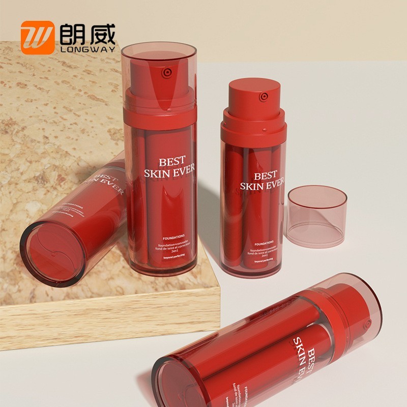 10ml+35ml 25ml+25mlPP全罩双管瓶精华液分装瓶工厂定制图3