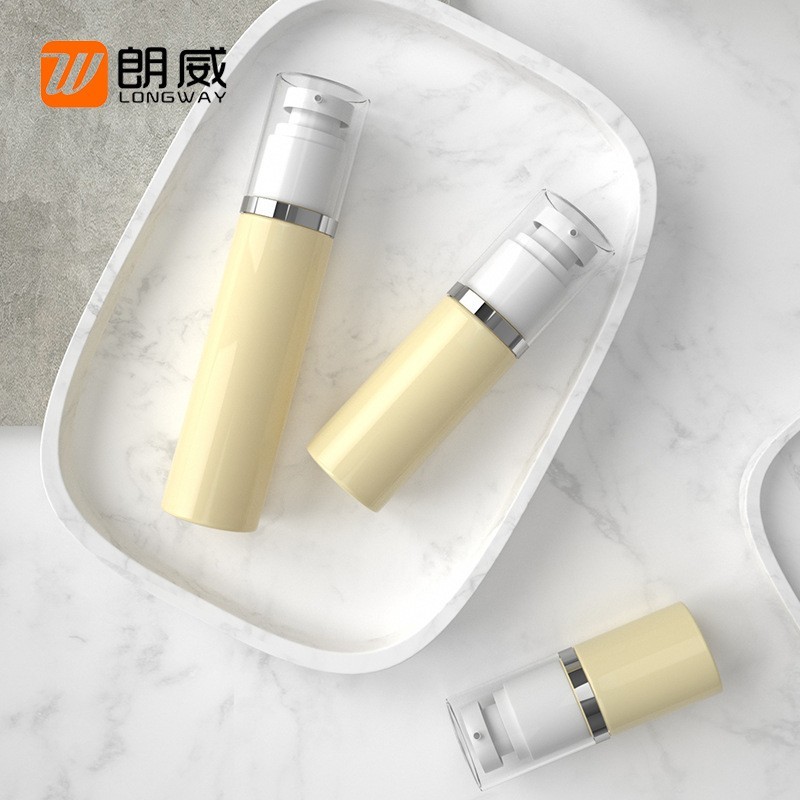 30ml 50ml 80ml 米黄色PET乳液瓶 仿真空瓶 塑料乳液瓶 分装瓶图3