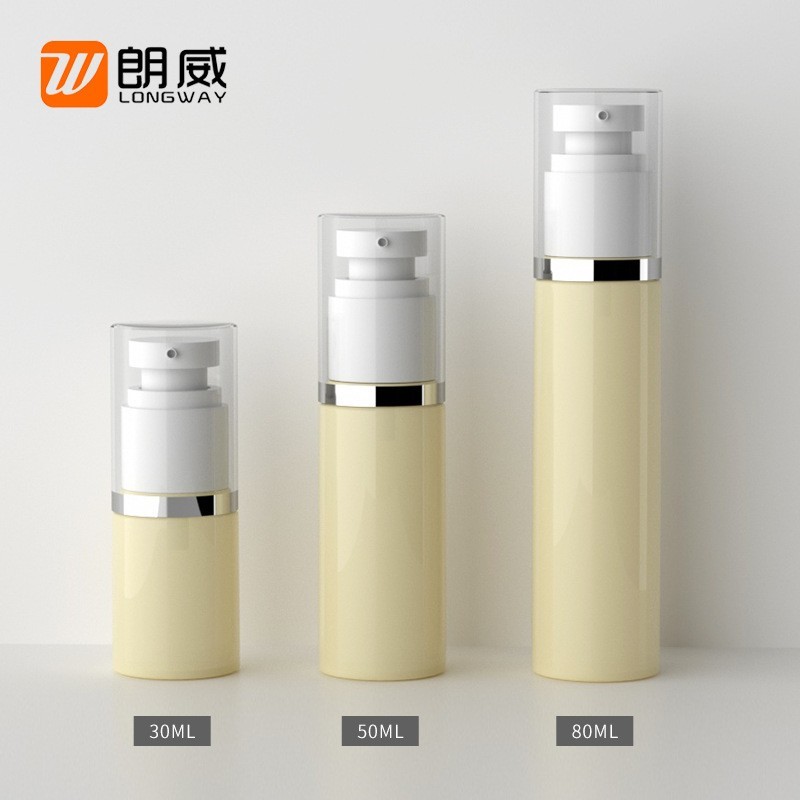 30ml 50ml 80ml 米黄色PET乳液瓶 仿真空瓶 塑料乳液瓶 分装瓶图4