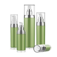 多容量头帽组合乳液瓶精华面霜洗面奶瓶绿色双层精华瓶化妆品包材