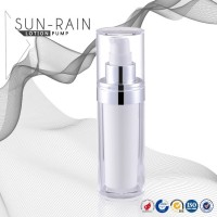 厂家定制白色双层厚壁乳液化妆品分装瓶护肤品瓶锥形圆柱亚克力瓶