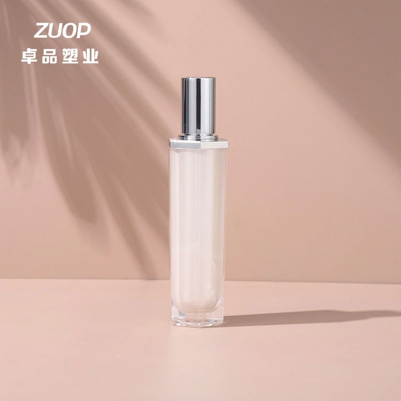定制亚克力六角贴片瓶珠光白化妆品瓶水乳膏霜喷雾分装瓶图3