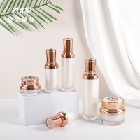 支持定制白色亚克力瓶 六角乳液精油喷雾瓶膏霜瓶粉底液护肤品瓶