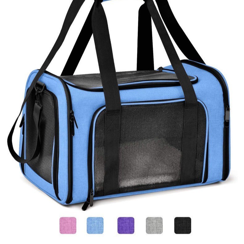 新款宠物包外出便携包 猫狗手提背包 可折叠宠物背袋定制图2