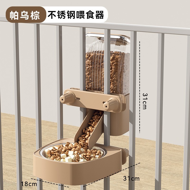 工厂定制笼子挂笼饮水器挂式水碗喂食器悬挂狗碗猫碗宠物用品图2