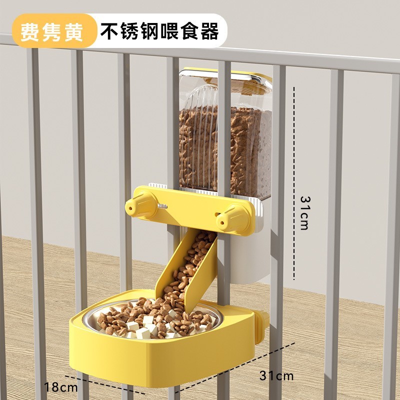 工厂定制笼子挂笼饮水器挂式水碗喂食器悬挂狗碗猫碗宠物用品图6