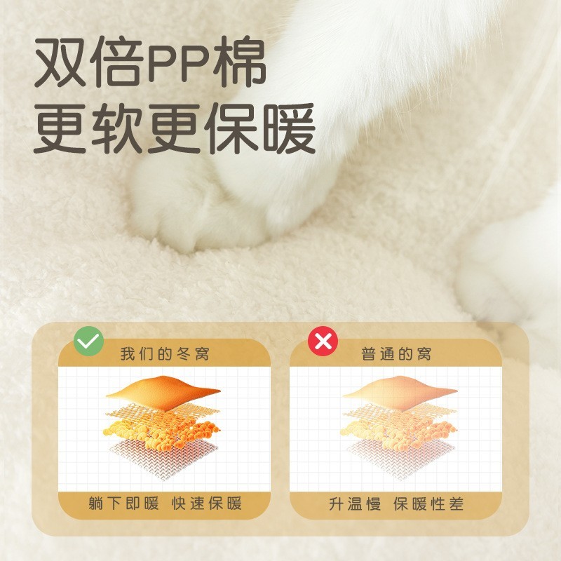 新款太空飞船猫窝深度睡眠秋冬季保暖猫窝猫隧道宠物用品定制款图4