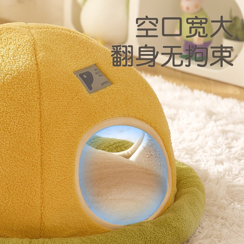 新款太空飞船猫窝深度睡眠秋冬季保暖猫窝猫隧道宠物用品定制款图3
