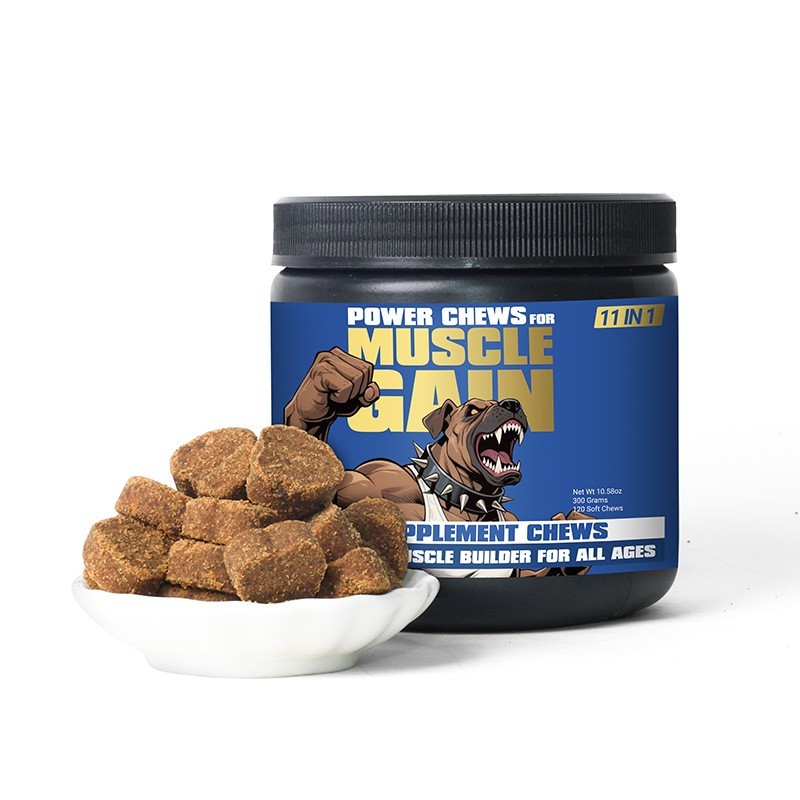 宠物狗狗增肌软颗粒增强健康免疫保健品用于大型犬跨境纯英文包装图2