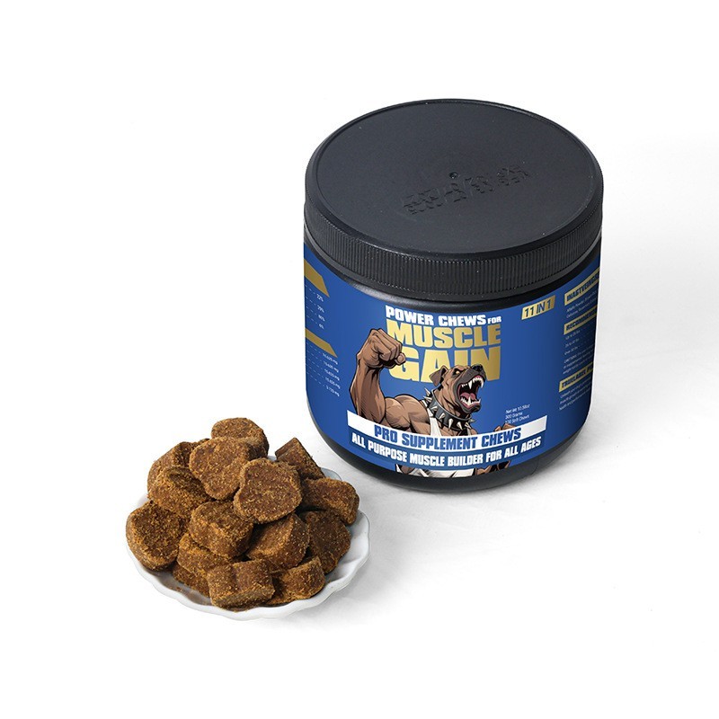 宠物狗狗增肌软颗粒增强健康免疫保健品用于大型犬跨境纯英文包装图4