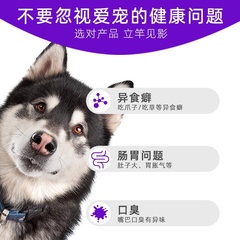 亚马逊跨境外贸益生菌软咀嚼颗粒宠物狗狗用助消化改善肠道美毛图4