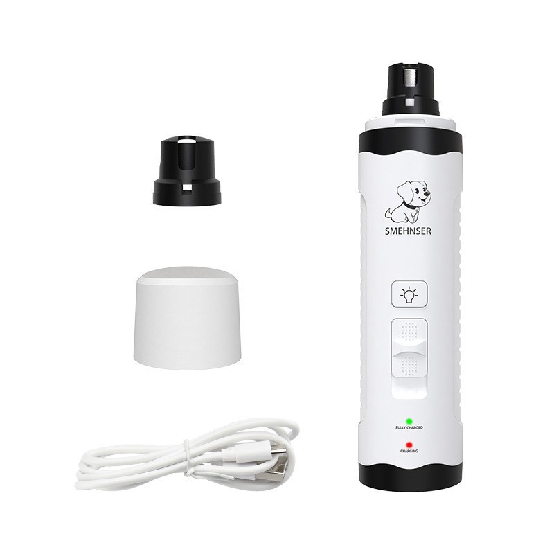 小单定制磨甲器猫狗指甲剪USB充电全自动磨甲器LED灯电动修甲图2