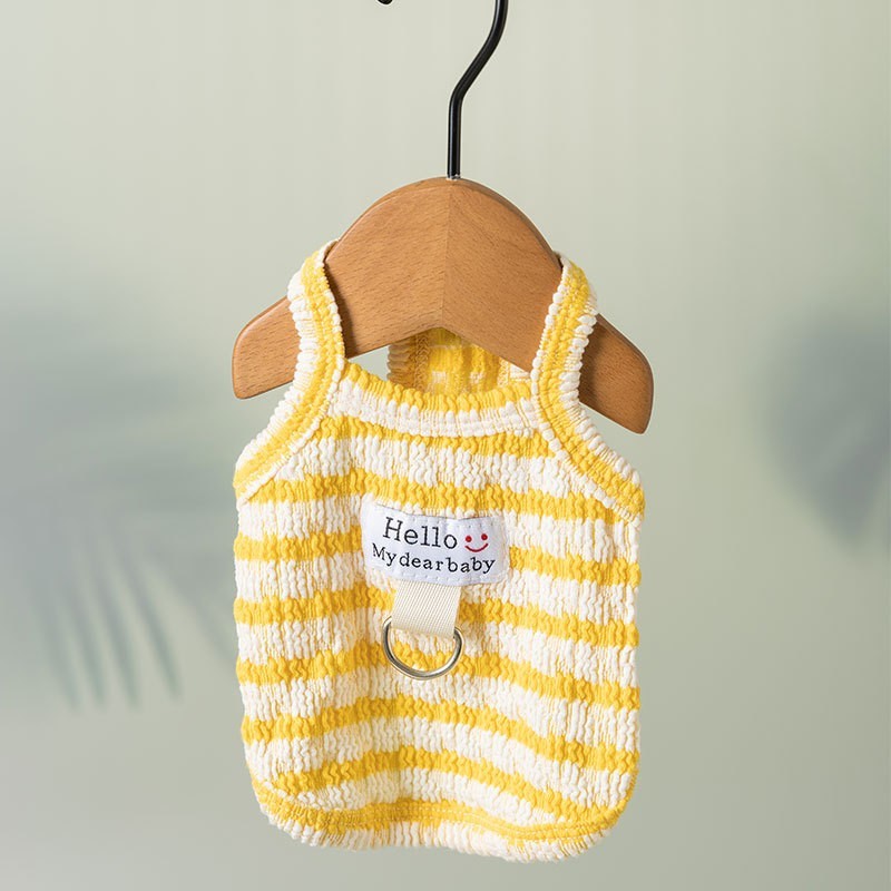 源头工厂定制小狗狗两脚衣薄款透气泰迪比熊猫咪吊带宠物衣服图2