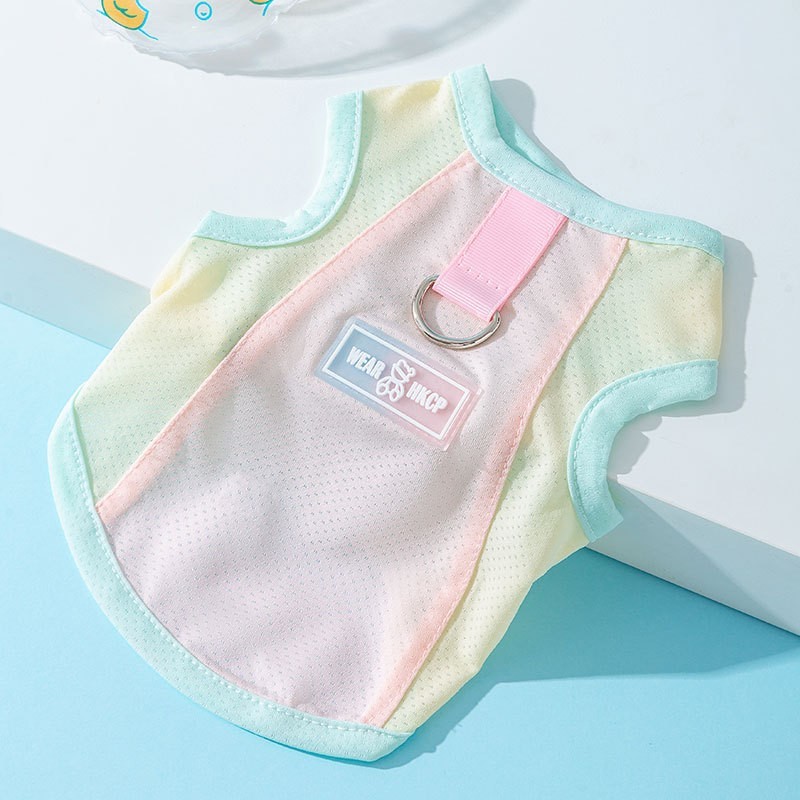 源头工厂定制防晒凉凉衣背心宠物服饰猫咪小型犬夏天狗狗衣服图2