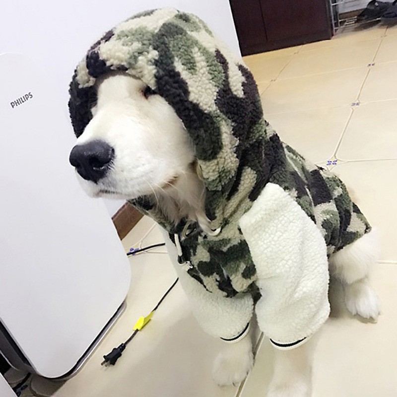 定制狗狗衣服冬季金毛中型大型犬拉布拉多阿拉斯加哈士奇宠物冬装图4