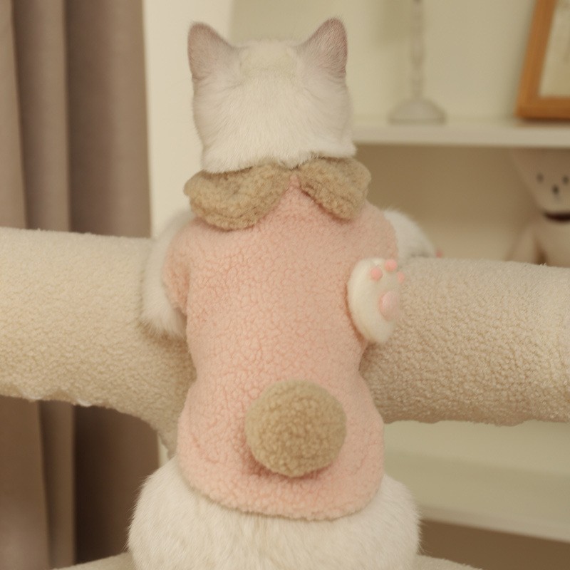 定制猫咪衣服冬季保暖布偶猫蓝猫冬装防掉毛猫猫宠物秋冬可爱毛衣图2