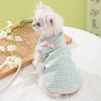 定制猫咪衣服防掉毛夏季薄款布偶猫蓝猫小猫宠物春秋可爱猫猫裙子