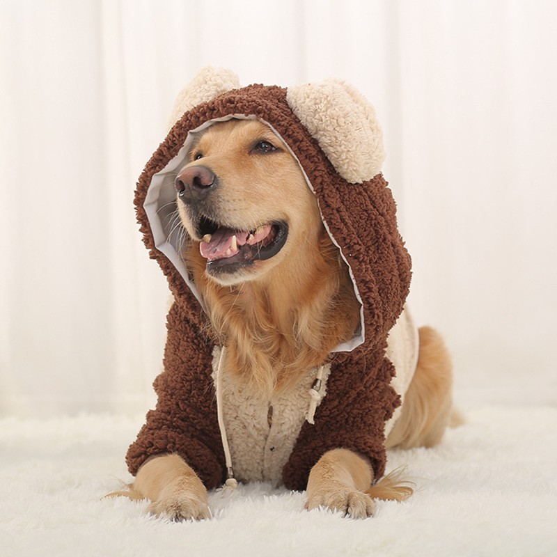 宠物服装大狗变身衣服加厚两脚大型犬秋冬装厂家定制加工图3