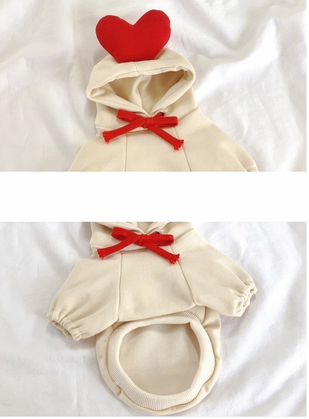 OEM定制心形变身狗狗猫咪小中大犬秋冬卫衣抓绒衣服用品宠物图4