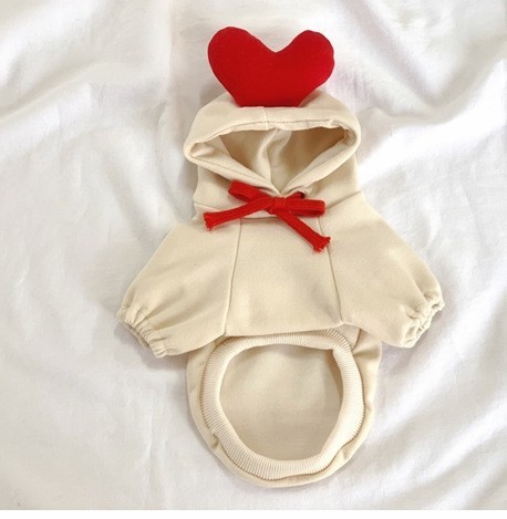 OEM定制心形变身狗狗猫咪小中大犬秋冬卫衣抓绒衣服用品宠物图5