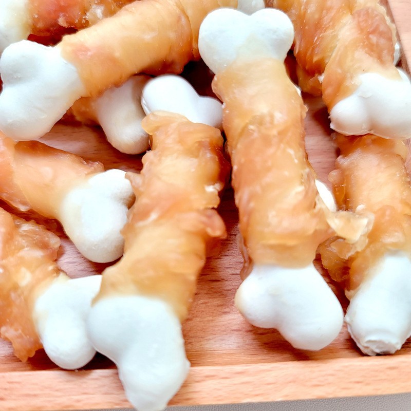 定制宠物零食狗零食自制手工狗狗零食鸭肉干鸡肉鸭肉钙小骨代工图2