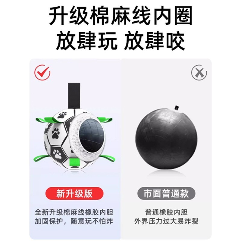 狗狗足球logo图案定制球类玩具宠物用品工厂贴牌图2