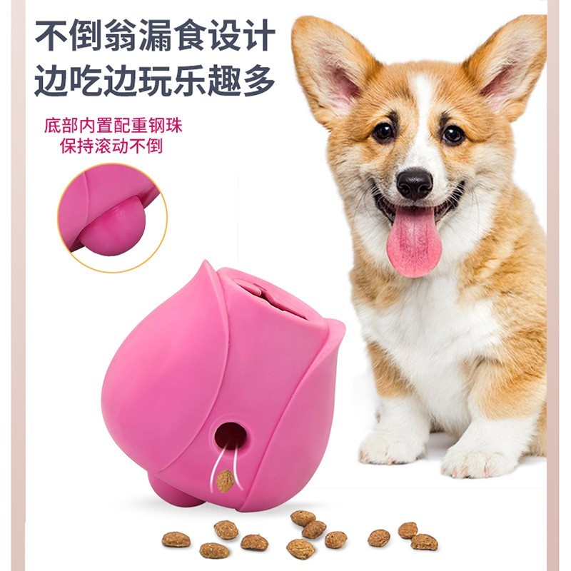 新款宠物用品益智漏食耐咬狗狗玩具不倒翁摇摆宠物玩具新品图2