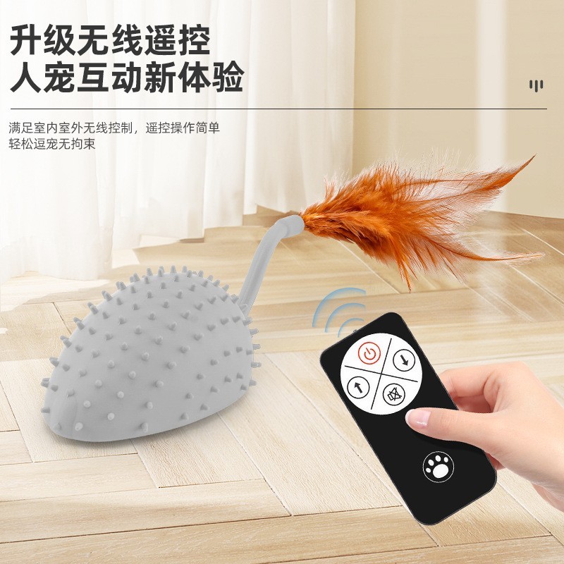 硅胶老鼠亚马逊跨境逗猫玩具定制宠物玩具猫猫狗狗玩具电动玩具图4
