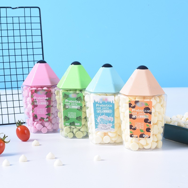 双色溶溶豆儿童零食果蔬酸奶非6个月入口即化溶小馒头有机食品图2