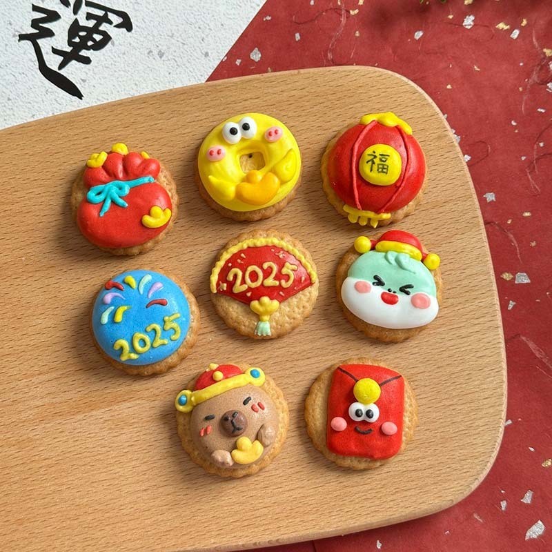 2025新年蛋白糖饼干定制来图打样加工春节元旦蛋白糖工厂代工OEM图3