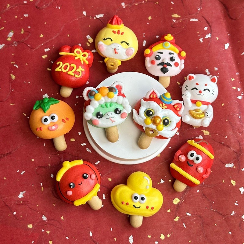 2025新年蛋白糖饼干定制来图打样加工春节元旦蛋白糖工厂代工OEM图4