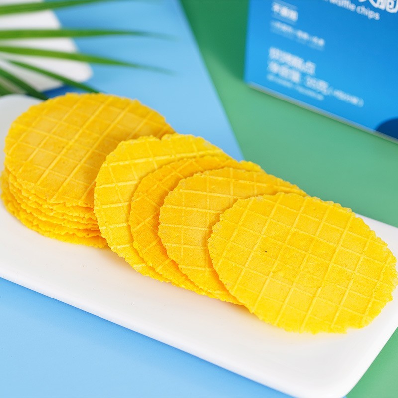 贴牌定制华夫脆片35g酥脆营养薄脆饼儿童辅食果蔬磨牙饼干零食图4