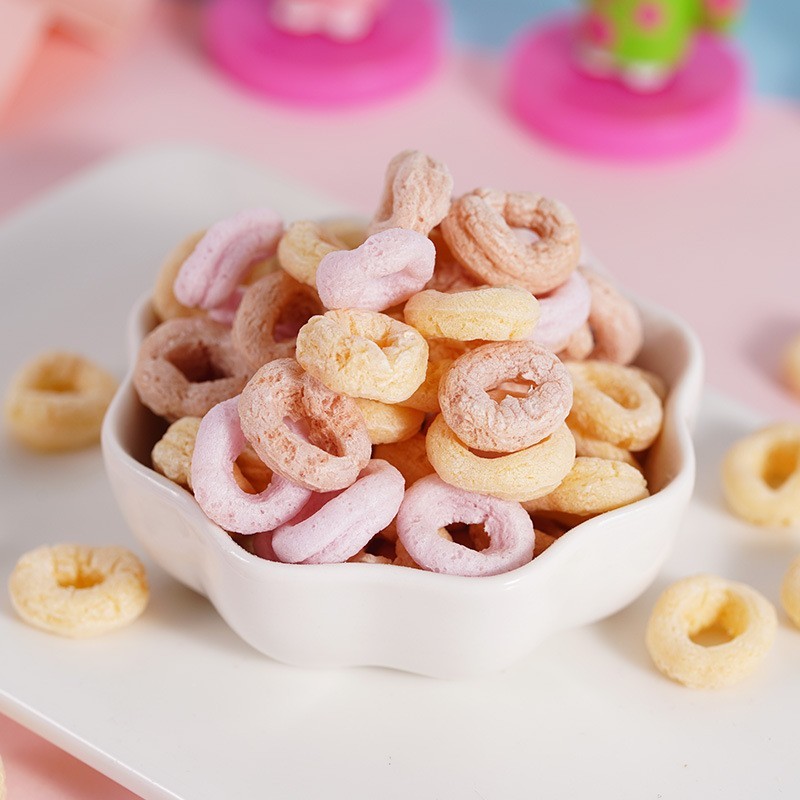 厂家OEM定制儿童多彩谷物圈多种营养谷蔬泡芙圈零食易抓握图4